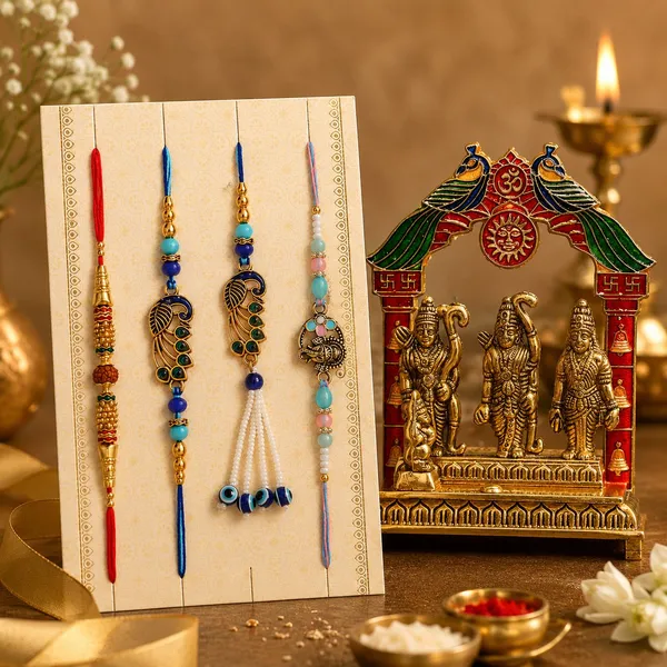Chhariya_Crafts_Bhaiya_Bhabhi_Rakhi_Combo_Set_1_Ramdarbar_Idol,_Chawal_Roli_Pack,_1_Designer_Lumba,_3_Rakhi_Assorted,_Gold,_Gold_Finish,_Jute,_Kundan,_Mauli_Thread,_Pearl,_Zardosi_Rakhi,_Showpiece,_Chawal_Roli_Pack__Set_(1_Ramdarbar_Idol,_Chawal_Roli_Pack,_1_Designer_Lumba,_3_Rakhi)