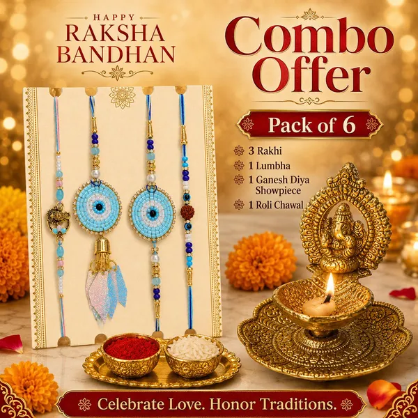 Chhariya_Crafts_Bhaiya_Bhabhi_Rakhi_Combo_Set_1_Ganesh_ji,_Chawal_Roli_Pack,_1_Designer_Lumba,_3_Rakhi_Assorted,_Gold,_Gold_Finish,_Jute,_Kundan,_Mauli_Thread,_Pearl,_Zardosi_Rakhi,_Showpiece,_Diya,_Chawal_Roli_Pack__Set_(1_Ganesh_Ji_With_Diya,_Chawal_Roli_Pack,_1_Designer_Lumba,_3_Rakhi)