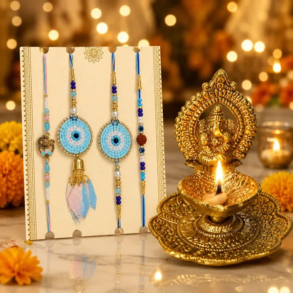 Chhariya_Crafts_Bhaiya_Bhabhi_Rakhi_Combo_Set_1_Ganesh_ji,_Chawal_Roli_Pack,_1_Designer_Lumba,_3_Rakhi_Assorted,_Gold,_Gold_Finish,_Jute,_Kundan,_Mauli_Thread,_Pearl,_Zardosi_Rakhi,_Showpiece,_Diya,_Chawal_Roli_Pack__Set_(1_Ganesh_Ji_With_Diya,_Chawal_Roli_Pack,_1_Designer_Lumba,_3_Rakhi)