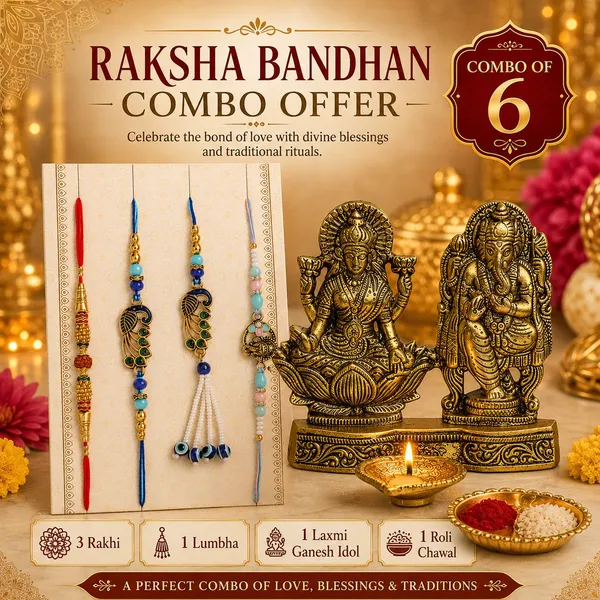 Chhariya_Crafts_Bhaiya_Bhabhi_Rakhi_Combo_Set_1_Laxmi_Ganesh_Ji,_Chawal_Roli_Pack,_1_Designer_Lumba,_3_Rakhi_Assorted,_Gold,_Gold_Finish,_Jute,_Kundan,_Mauli_Thread,_Pearl,_Zardosi_Rakhi,_Showpiece,_Diya,_Chawal_Roli_Pack__Set_(1_Laxmi_Ganesh_Deepak,_Chawal_Roli_Pack,_1_Designer_Lumba,_3_Rakhi)