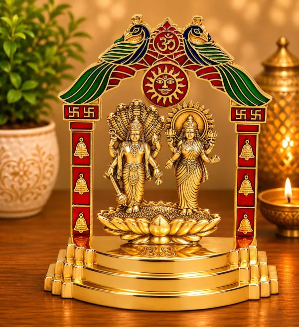 Chhariya_Crafts_Bhaiya_Bhabhi_Bhaiya_Bhabhi_Rakhi_Combo_Gift_Set_Assorted,_Gold,_Gold_Finish,_Jute,_Kundan,_Mauli_Thread,_Pearl,_Yarn_Rakhi,_Chawal_Roli_Pack,_Showpiece__Set_(1_Laxmi_Narayan_Idol,_1_Chawal_Roli_Pack,_1_Designer_Lumba,_1_Designer_Rakhi)