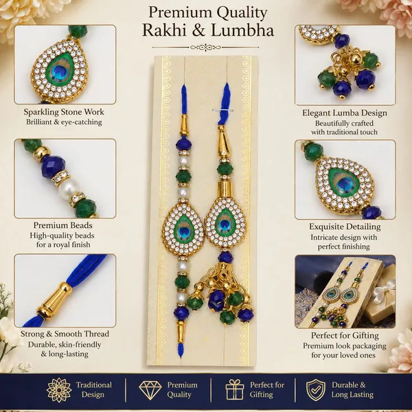 Chhariya_Crafts_Bhaiya_Bhabhi_Bhaiya_Bhabhi_Rakhi_Combo_Gift_Set_Assorted,_Gold,_Gold_Finish,_Jute,_Kundan,_Mauli_Thread,_Pearl,_Yarn_Rakhi,_Chawal_Roli_Pack,_Showpiece__Set_(1_Laxmi_Narayan_Idol,_1_Chawal_Roli_Pack,_1_Designer_Lumba,_1_Designer_Rakhi)