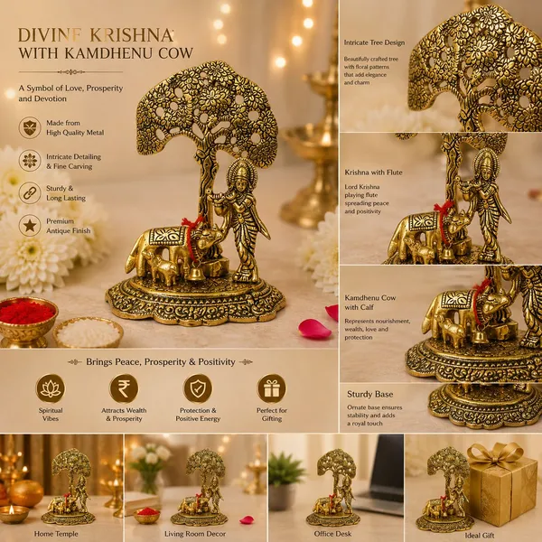 Chhariya_Crafts_Bhaiya_Bhabhi_Bhaiya_Bhabhi_Rakhi_Combo_Gift_Set_Assorted,_Gold,_Gold_Finish,_Jute,_Kundan,_Mauli_Thread,_Pearl,_Yarn_Rakhi,_Chawal_Roli_Pack,_Showpiece__Set_(1_Krishna_Idol,_1_Chawal_Roli_Pack,_1_Designer_Lumba,_1_Designer_Rakhi)