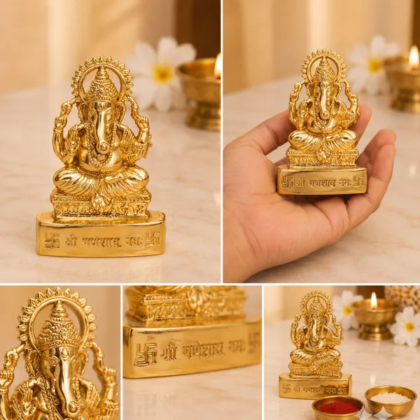 Chhariya_Crafts_Bhaiya_Bhabhi_Bhaiya_Bhabhi_Rakhi_Combo_Gift_Set_Assorted,_Gold,_Gold_Finish,_Jute,_Kundan,_Mauli_Thread,_Pearl,_Yarn_Rakhi,_Chawal_Roli_Pack,_Showpiece,_Lumba__Set_(1_Ganesha_Murti,_1_Chawal_Roli_Pack,_1_Designer_Lumba,_1_Designer_Rakhi)