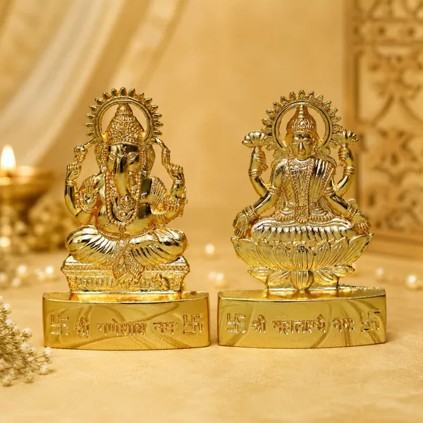 Chhariya_Crafts_Bhaiya_Bhabhi_Bhaiya_Bhabhi_Rakhi_Combo_Gift_Set_Assorted,_Gold,_Gold_Finish,_Jute,_Kundan,_Mauli_Thread,_Pearl,_Yarn_Rakhi,_Chawal_Roli_Pack,_Showpiece__Set_(1_Laxmi_Ganesh_Idol,_1_Chawal_Roli_Pack,_1_Designer_Lumba,_1_Designer_Rakhi)