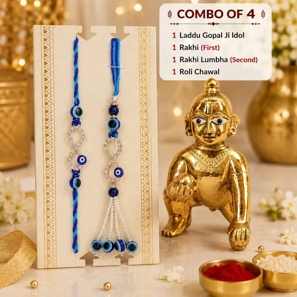Chhariya_Crafts_Bhaiya_Bhabhi_Bhaiya_Bhabhi_Rakhi_Combo_Gift_Set_Assorted,_Gold,_Gold_Finish,_Jute,_Kundan,_Mauli_Thread,_Pearl,_Yarn_Rakhi,_Chawal_Roli_Pack,_Showpiece,_Lumba__Set_(1_Laddu_Gopal_Ji_Murti,_1_Chawal_Roli_Pack,_1_Designer_Lumba,_1_Designer_Rakhi)