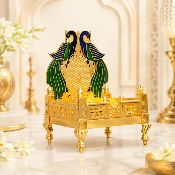 Chhariya_Crafts_Bhaiya_Bhabhi_Bhaiya_Bhabhi_Rakhi_Combo_Gift_Set_Assorted,_Gold,_Gold_Finish,_Jute,_Kundan,_Mauli_Thread,_Pearl,_Yarn_Rakhi,_Chawal_Roli_Pack,_Showpiece,_Lumba__Set_(1_Laddu_Gopal_Singhasan,_1_Chawal_Roli_Pack,_1_Designer_Lumba,_1_Designer_Rakhi)