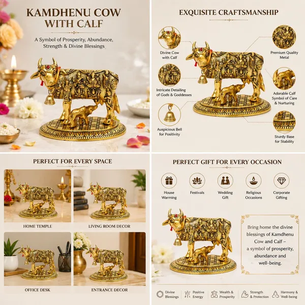 Chhariya_Crafts_Bhaiya_Bhabhi_Bhaiya_Bhabhi_Rakhi_Combo_Gift_Set_Assorted,_Gold,_Gold_Finish,_Jute,_Kundan,_Mauli_Thread,_Pearl,_Yarn_Rakhi,_Chawal_Roli_Pack,_Showpiece__Set_(1_Cow_Calf_Statue,_1_Chawal_Roli_Pack,_1_Designer_Lumba,_1_Designer_Rakhi)