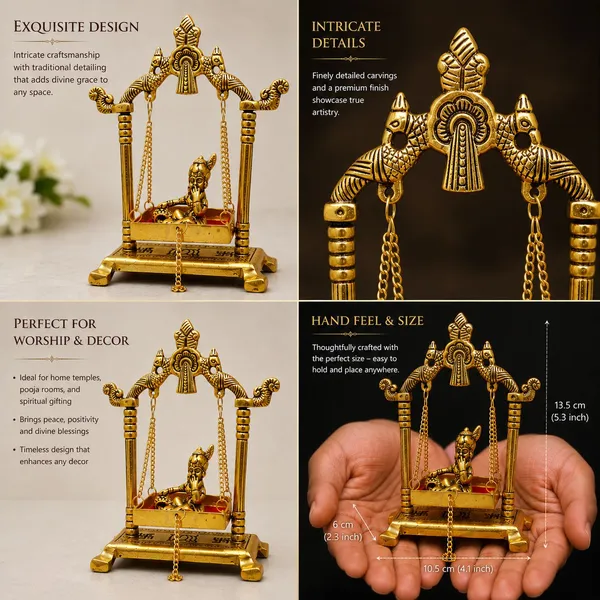 Chhariya_Crafts_Bhaiya_Bhabhi_Bhaiya_Bhabhi_Rakhi_Combo_Gift_Set_Assorted,_Gold_Finish,_Jute,_Pearl,_Plastic_(PVC),_Zardosi_Rakhi,_Showpiece,_Lumba,_Chawal_Roli_Pack__Set_(1_Metal_Laduugopal_Showpieces,_1_Chawal_Roli_Pack,_1_Designer_Lumba,_3_Designer_Rakhi)