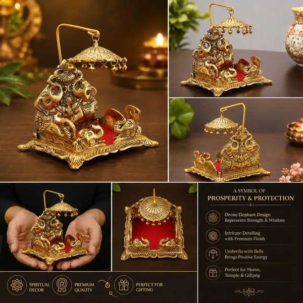Chhariya_Crafts_Bhaiya_Bhabhi_Bhaiya_Bhabhi_Rakhi_Combo_Gift_Set_Assorted,_Gold_Finish,_Jute,_Pearl,_Plastic_(PVC),_Zardosi_Rakhi,_Showpiece,_Lumba,_Chawal_Roli_Pack__Set_(1_Metal_Singhasan_Showpieces,_1_Chawal_Roli_Pack,_1_Designer_Lumba,_3_Designer_Rakhi)