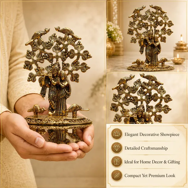 Chhariya_Crafts_Bhaiya_Bhabhi_Bhaiya_Bhabhi_Rakhi_Combo_Gift_Set_Gold_Finish,_Jute,_Pearl,_Plastic_(PVC),_Zardosi_Rakhi,_Showpiece,_Lumba,_Chawal_Roli_Pack__Set_(1_Radha_Krishna_Showpieces,_1_Chawal_Roli_Pack,_1_Designer_Lumba,_3_Designer_Rakhi)