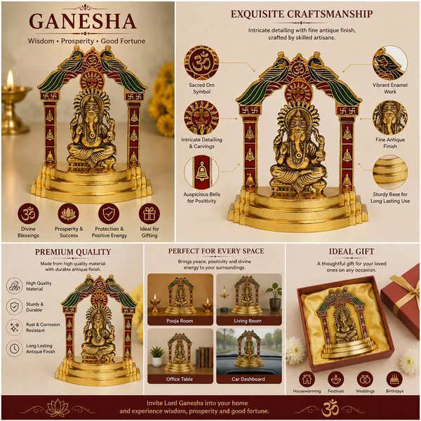 Chhariya_Crafts_Bhaiya_Bhabhi_Bhaiya_Bhabhi_Rakhi_Combo_Gift_Set_Assorted,_Gold_Finish,_Jute,_Pearl,_Plastic_(PVC),_Zardosi_Rakhi,_Showpiece,_Lumba,_Chawal_Roli_Pack__Set_(1_Ganesha_Murti,_1_Chawal_Roli_Pack,_1_Designer_Lumba,_3_Designer_Rakhi)