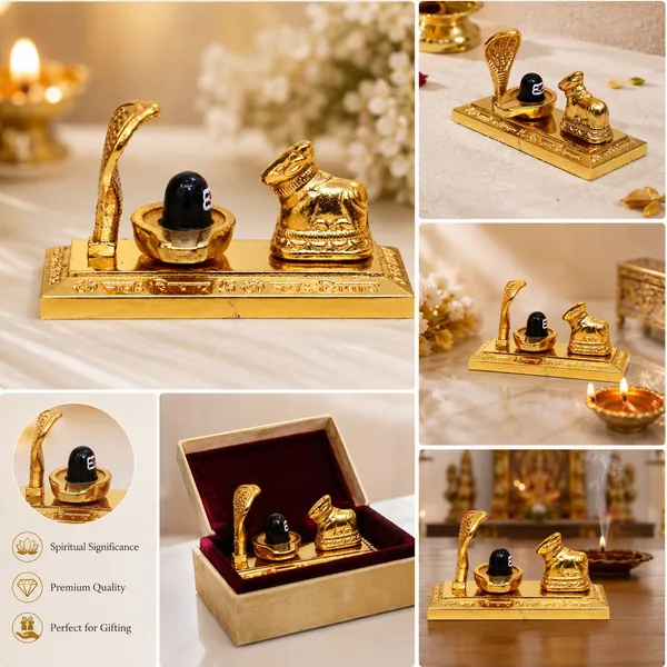 Chhariya_Crafts_Bhaiya_Bhabhi_Bhaiya_Bhabhi_Rakhi_Combo_Gift_Set_Assorted,_Gold_Finish,_Jute,_Pearl,_Plastic_(PVC),_Zardosi_Rakhi,_Showpiece,_Lumba,_Chawal_Roli_Pack__Set_(1_Metal_Mahadev_Idol,_1_Chawal_Roli_Pack,_1_Designer_Lumba,_3_Designer_Rakhi)