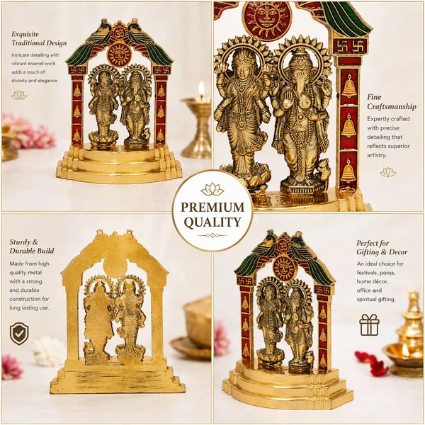 Chhariya_Crafts_Bhaiya_Bhabhi_Bhaiya_Bhabhi_Rakhi_Combo_Gift_Set_Assorted,_Gold_Finish,_Jute,_Pearl,_Plastic_(PVC),_Zardosi_Rakhi,_Showpiece,_Lumba,_Chawal_Roli_Pack__Set_(1_Metal_Laxmi_Ganesh_Idol,_1_Chawal_Roli_Pack,_1_Designer_Lumba,_3_Designer_Rakhi)