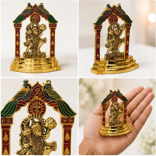 Chhariya_Crafts_Bhaiya_Bhabhi_Bhaiya_Bhabhi_Rakhi_Combo_Gift_Set_Assorted,_Gold_Finish,_Jute,_Pearl,_Plastic_(PVC),_Zardosi_Rakhi,_Showpiece,_Lumba,_Chawal_Roli_Pack__Set_(1_Metal_Hanuman_Ji_Idol,_1_Chawal_Roli_Pack,_1_Designer_Lumba,_3_Designer_Rakhi)