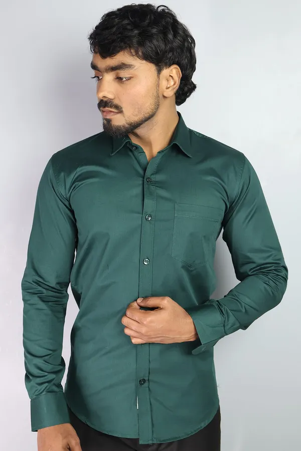 Olive_Slim_Fit_Premium_Casual_Shirt_For_Men