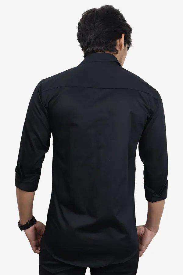 Black_Slim_Fit_Premium_Casual_Shirt_For_Men