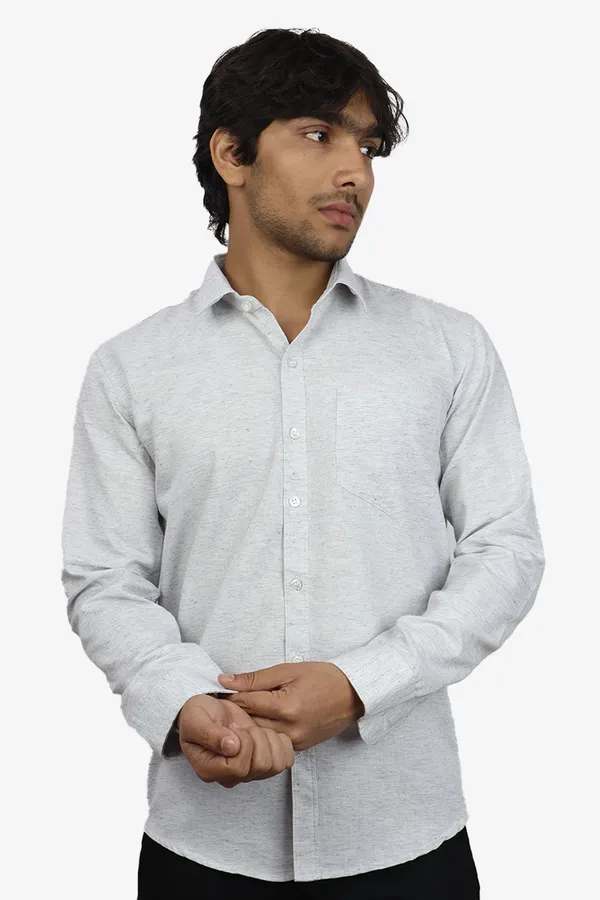 Light_Grey_Slim_Fit_Premium_Casual_Shirt_For_Men