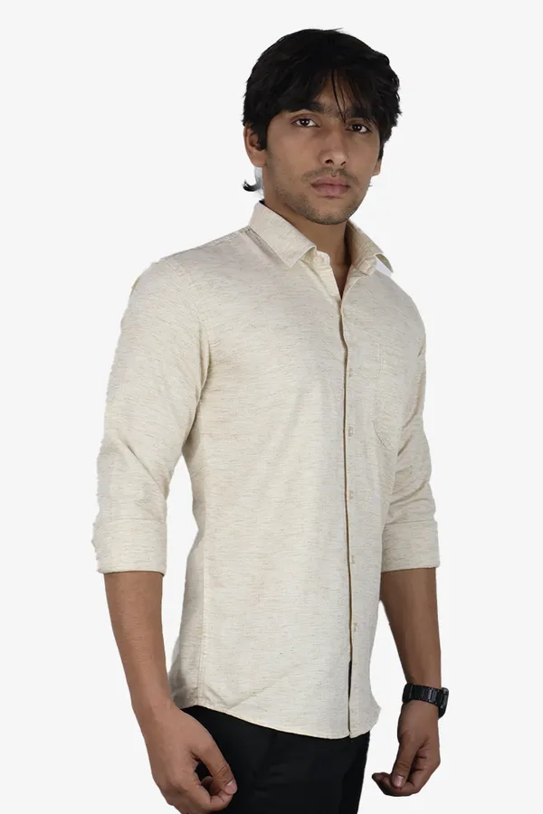 Cream_Slim_Fit_Premium_Casual_Shirt_For_Men