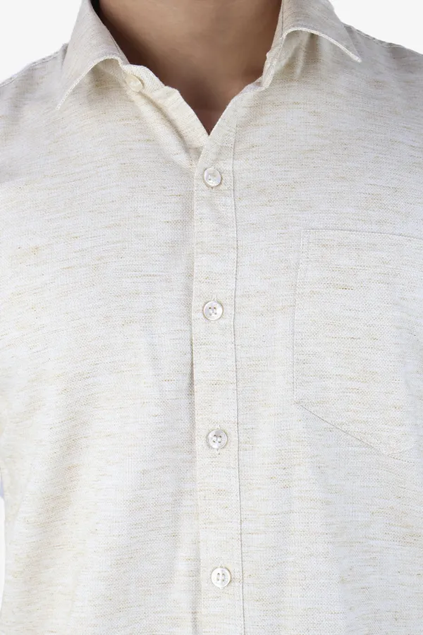 Cream_Slim_Fit_Premium_Casual_Shirt_For_Men