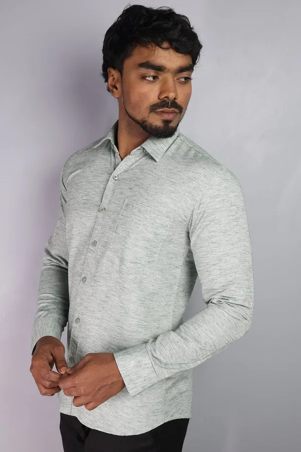Green_Slim_Fit_Premium_Casual_Shirt_For_Men