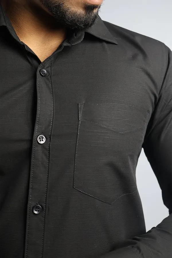 Black_Slim_Fit_Premium_Casual_Shirt_For_Men