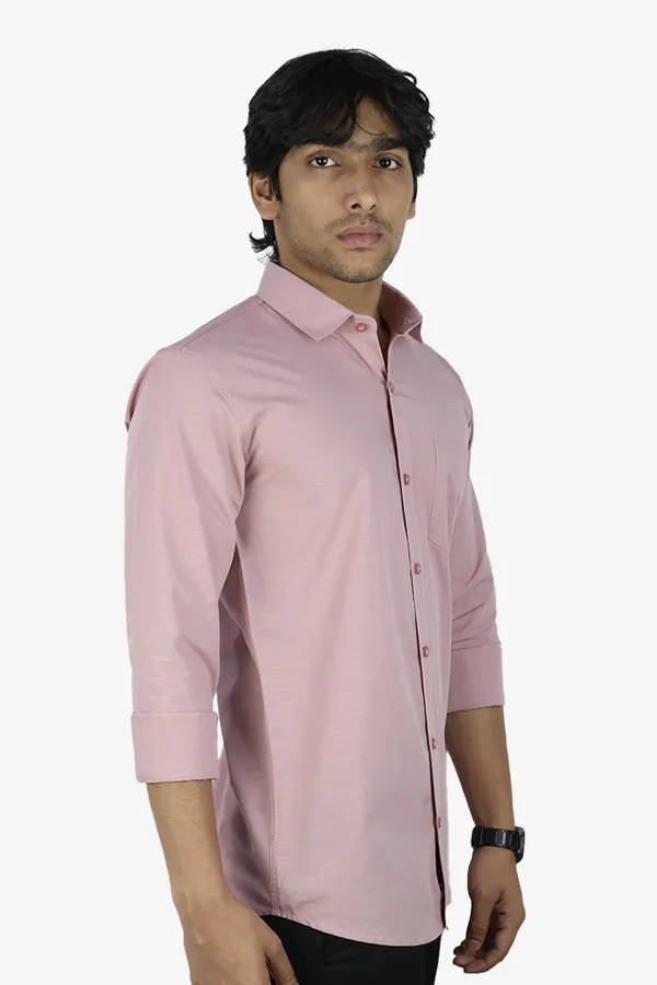 Peach_Slim_Fit_Premium_Casual_Shirt_For_Men