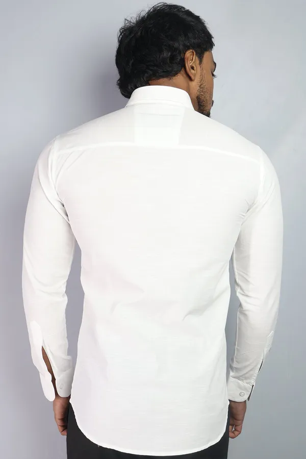 White_Slim_Fit_Premium_Casual_Shirt_For_Men