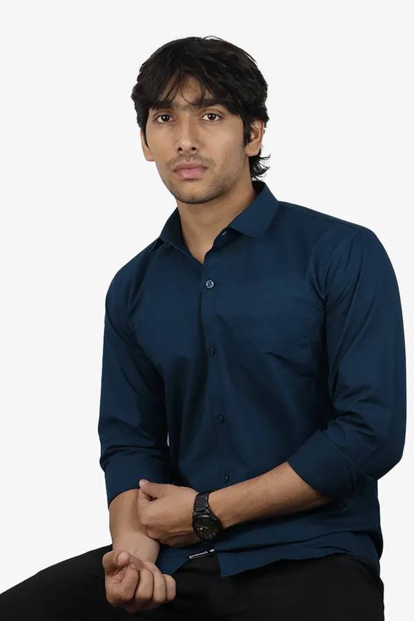 Dark_Peacock_Blue_Slim_Fit_Premium_Casual_Shirt_For_Men