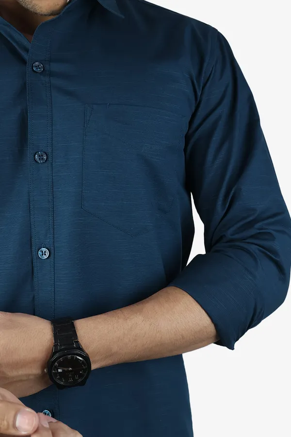 Dark_Peacock_Blue_Slim_Fit_Premium_Casual_Shirt_For_Men