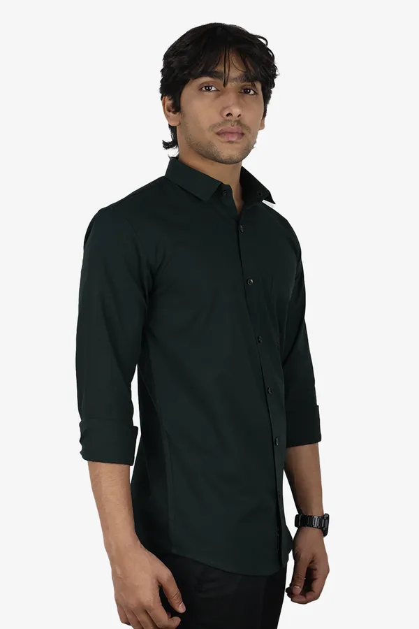 Bottle_Green_Slim_Fit_Premium_Casual_Shirt_For_Men