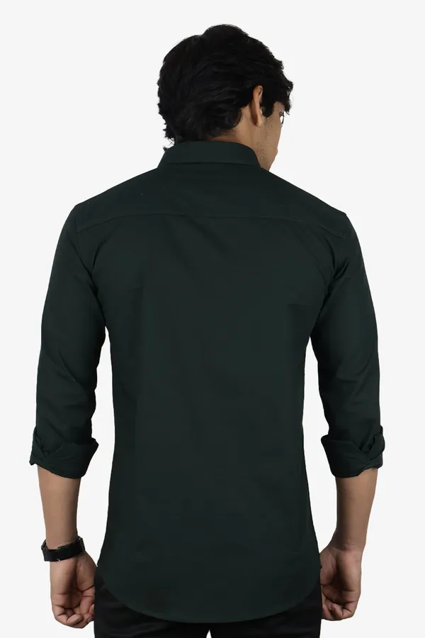 Bottle_Green_Slim_Fit_Premium_Casual_Shirt_For_Men