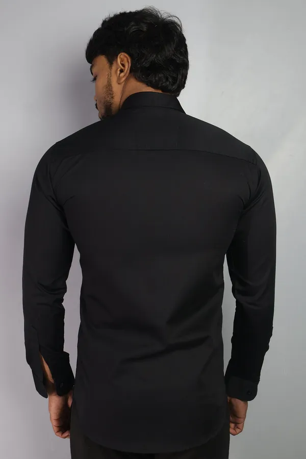 Black_Slim_Fit_Premium_Casual_Shirt_For_Men