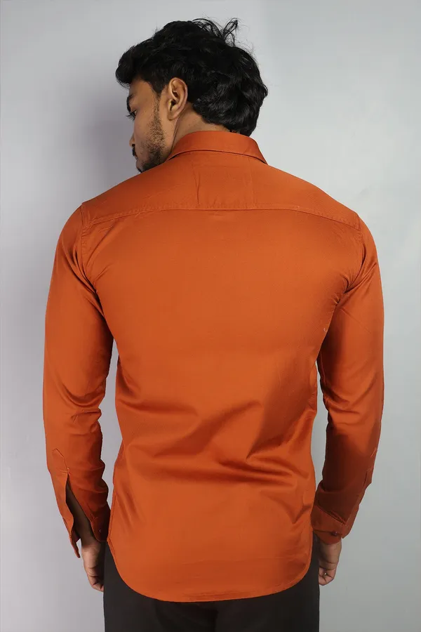 Rust_Slim_Fit_Premium_Casual_Shirt_For_Men