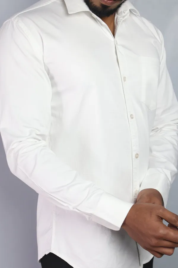 White_Slim_Fit_Premium_Casual_Shirt_For_Men