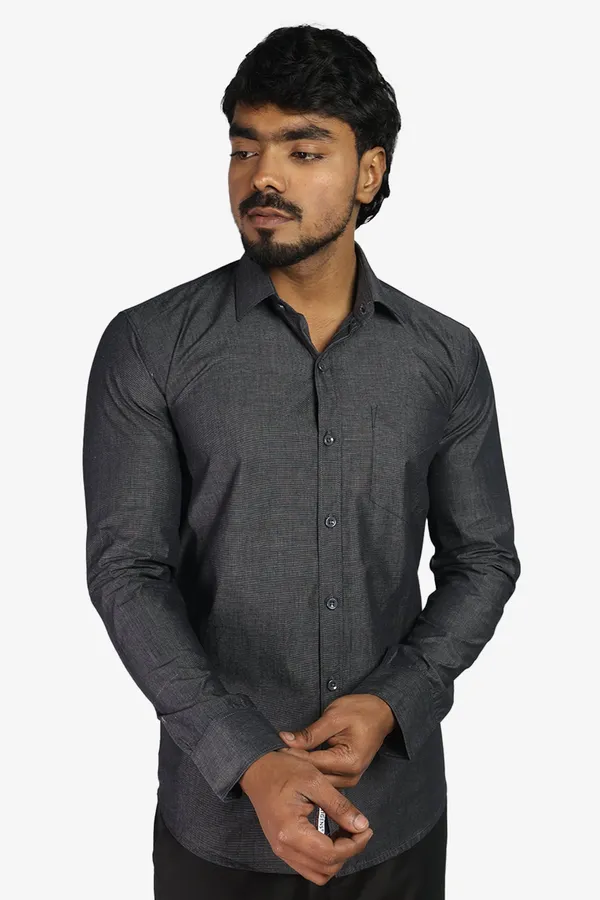 Dark_Grey_Slim_Fit_Premium_Casual_Shirt_For_Men