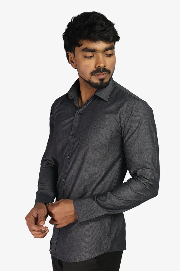 Dark_Grey_Slim_Fit_Premium_Casual_Shirt_For_Men