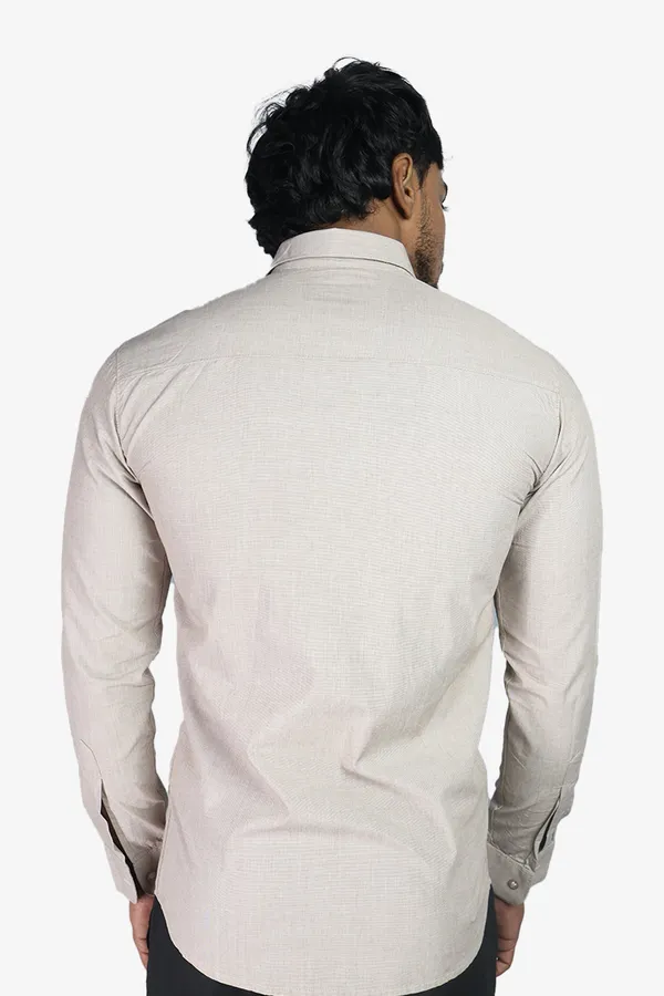 Khaki_Slim_Fit_Premium_Casual_Shirt_For_Men