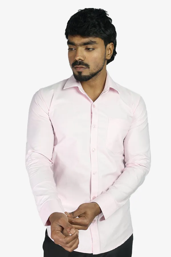 Pink_Slim_Fit_Premium_Casual_Shirt_For_Men
