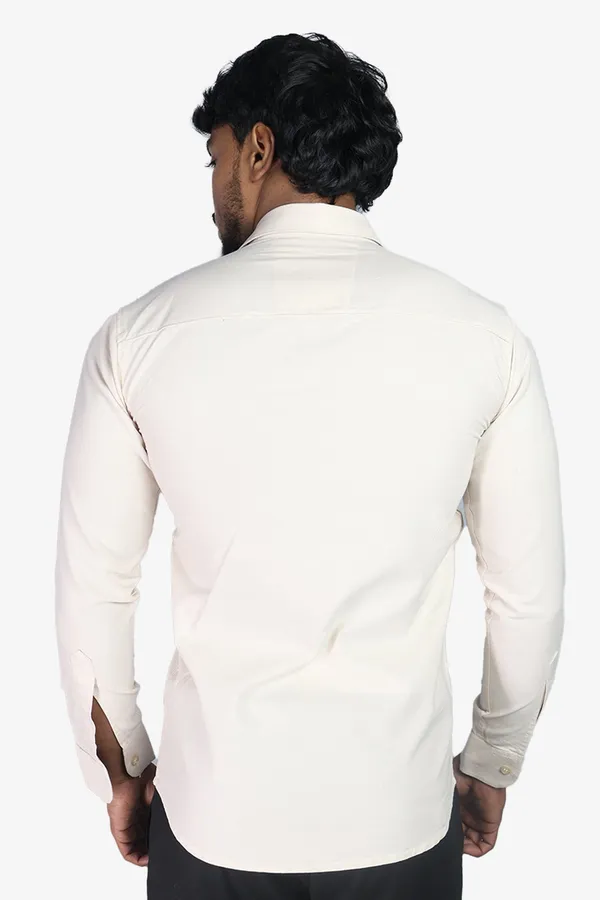 Cream_Slim_Fit_Premium_Casual_Shirt_For_Men