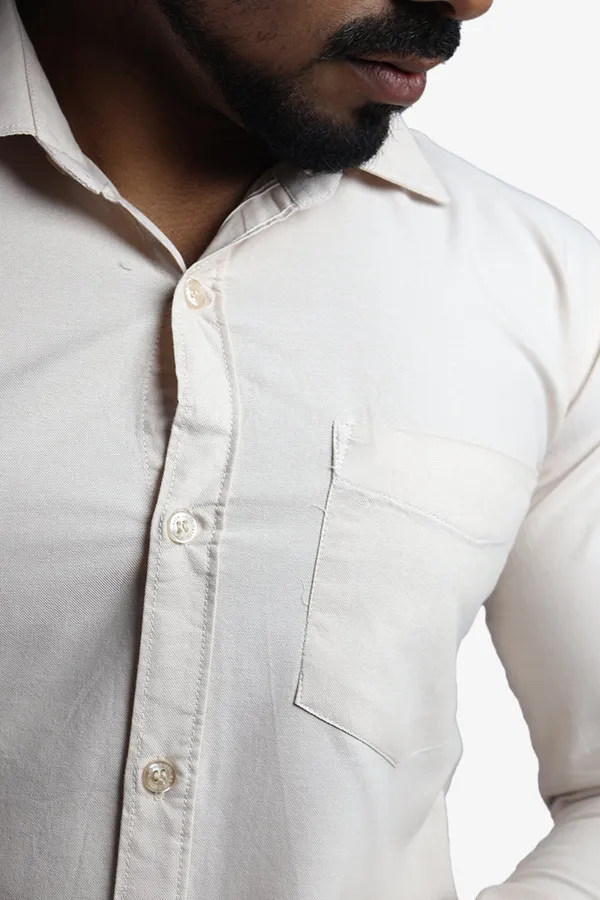 Cream_Slim_Fit_Premium_Casual_Shirt_For_Men
