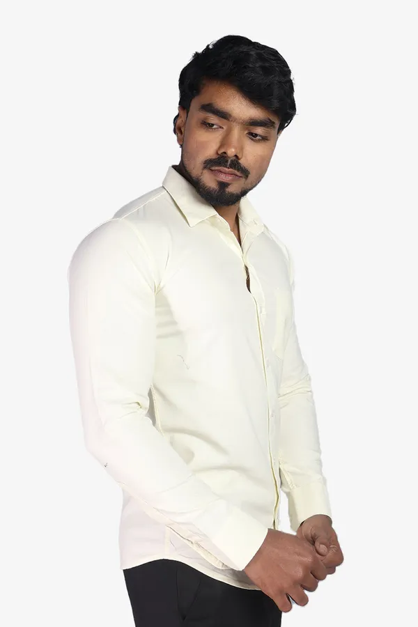 Yellow_Slim_Fit_Premium_Casual_Shirt_For_Men