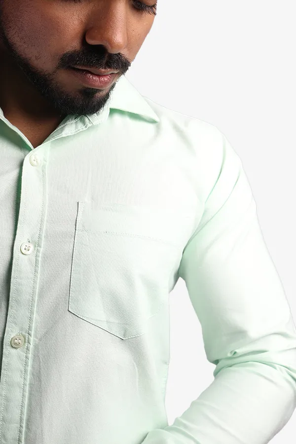 Green_Slim_Fit_Premium_Casual_Shirt_For_Men