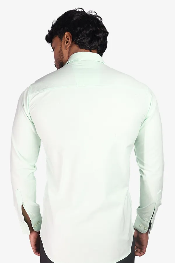 Green_Slim_Fit_Premium_Casual_Shirt_For_Men