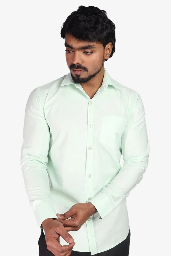 Green_Slim_Fit_Premium_Casual_Shirt_For_Men