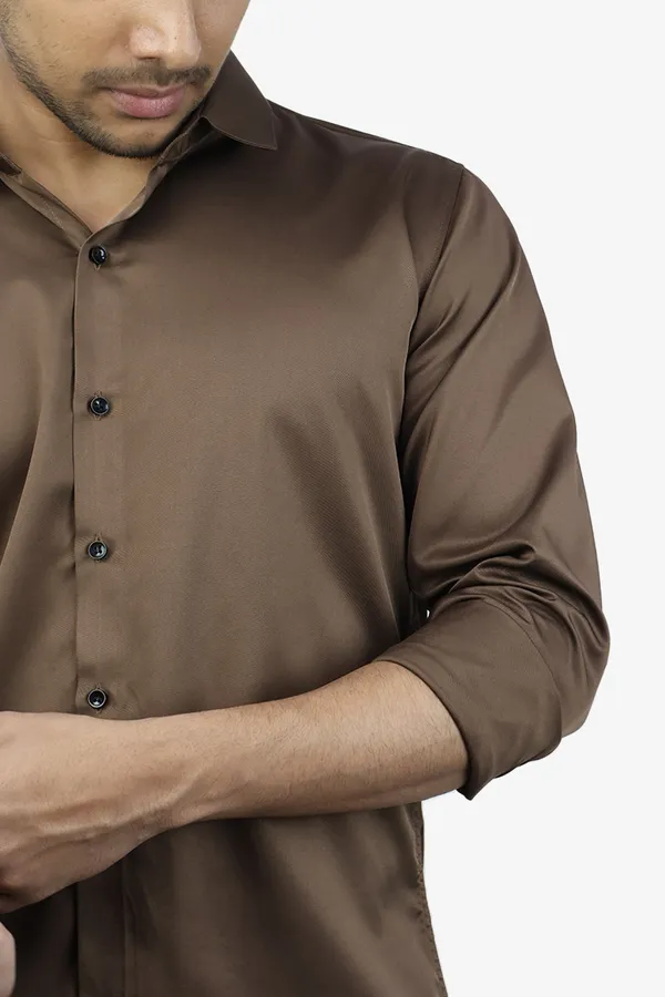 Dark_Brown_Slim_Fit_Premium_Casual_Shirt_For_Men
