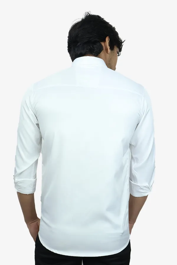 White_Slim_Fit_Premium_Casual_Shirt_For_Men