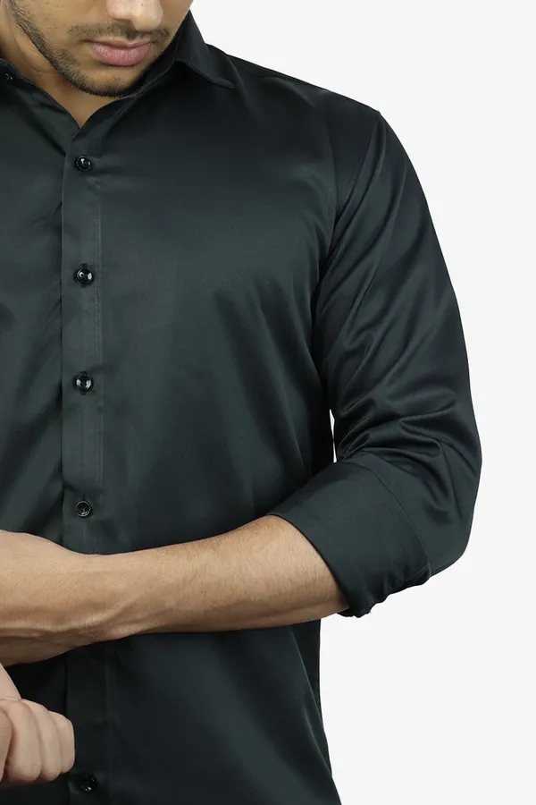Black_Slim_Fit_Premium_Casual_Shirt_For_Men