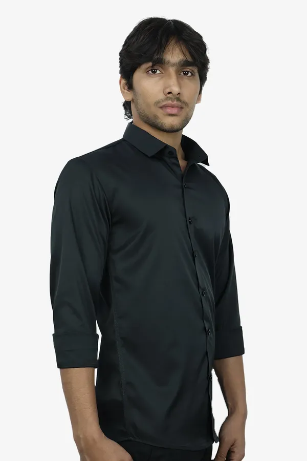 Black_Slim_Fit_Premium_Casual_Shirt_For_Men