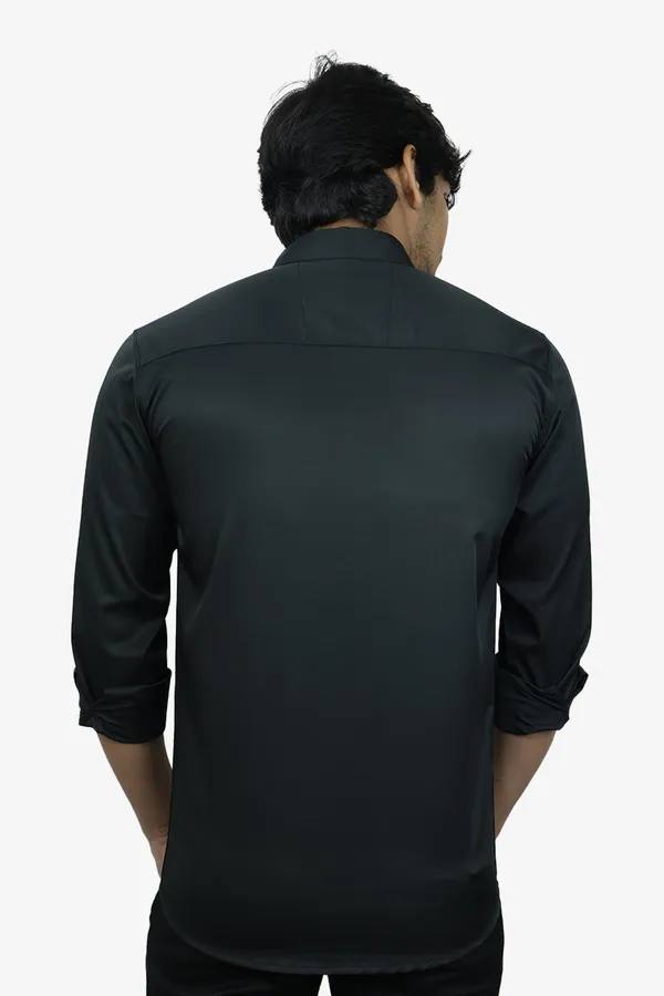 Black_Slim_Fit_Premium_Casual_Shirt_For_Men
